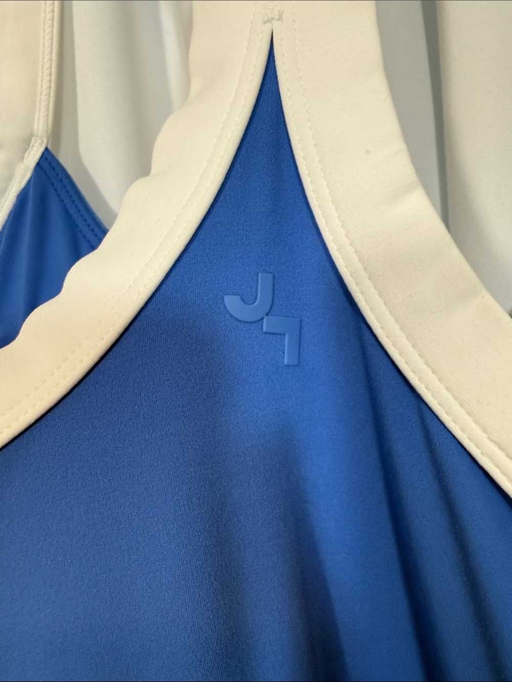 JoyLab Blue Mini Dress with White Straps - Picture 3 of 3